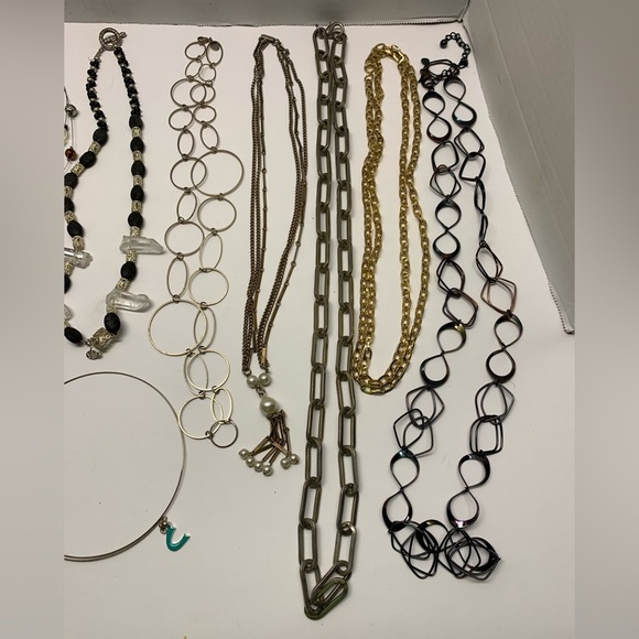 15 Assorted Costume Jewelry Fashion Necklaces & More - Some Marked - Picture 3 of 6